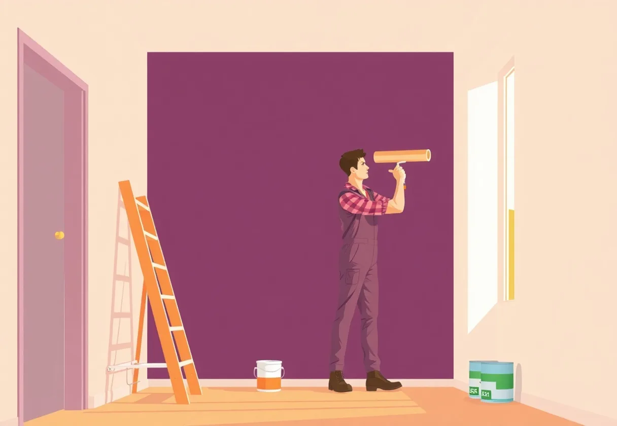 Peintre Annecy 74000 en intervention sur un chantier