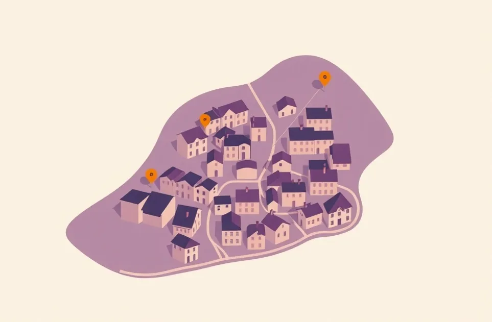 Carte du secteur d'intervention autour de Annecy (74000)
